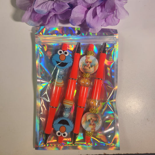 Pen Pack 4 Elmo/Princess (#410)