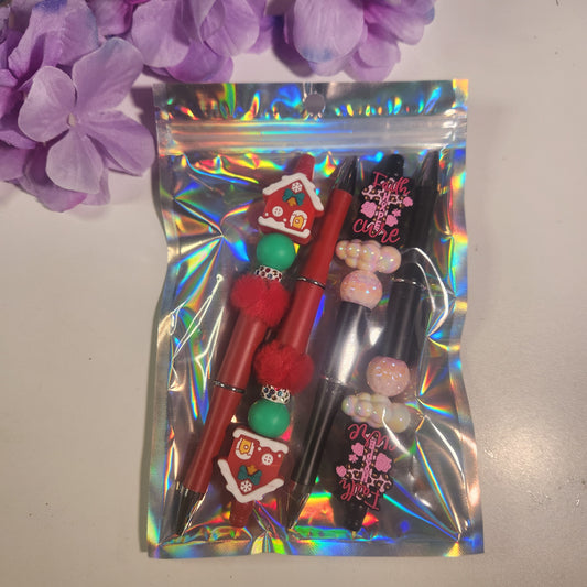 Pen Pack 4 Faith/Christmas House (#418)