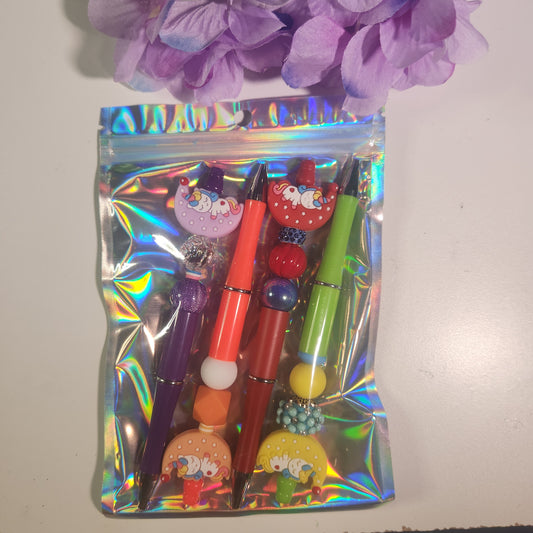 Pen Pack 4 Rainbow Unicorns (#411)