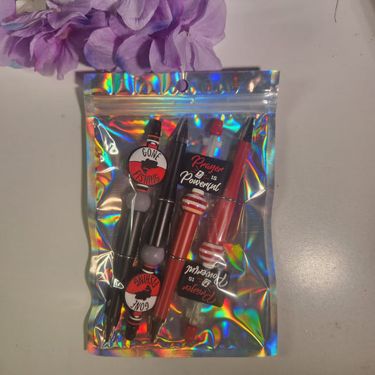 Pen Pack 4 Fishing/Prayer (#407)