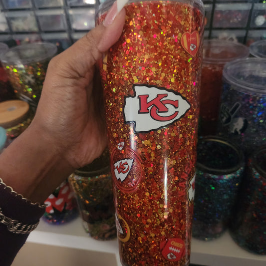 Kansas City Chiefs Snowglobe 24oz Cup