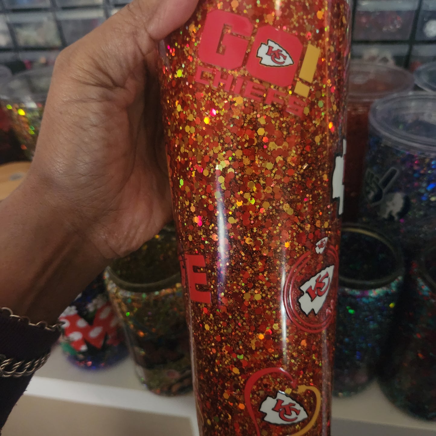 Kansas City Chiefs Snowglobe 24oz Cup