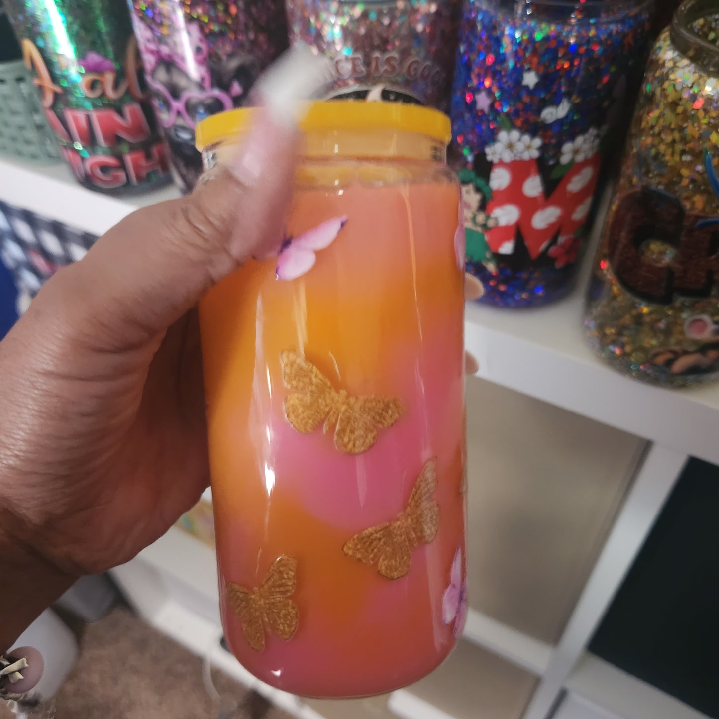 Melanin Queen 16oz Glass Can