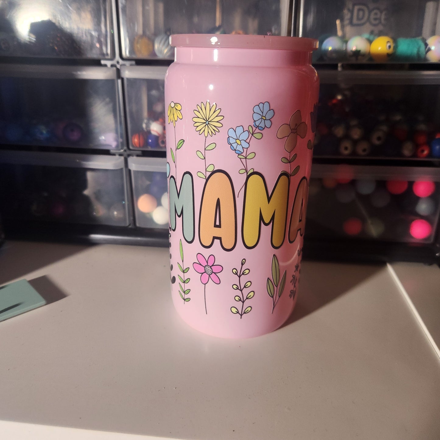 Mama 16oz Glass Can