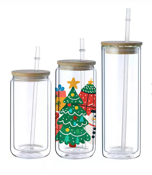 Snow Globe Glass Tumbler