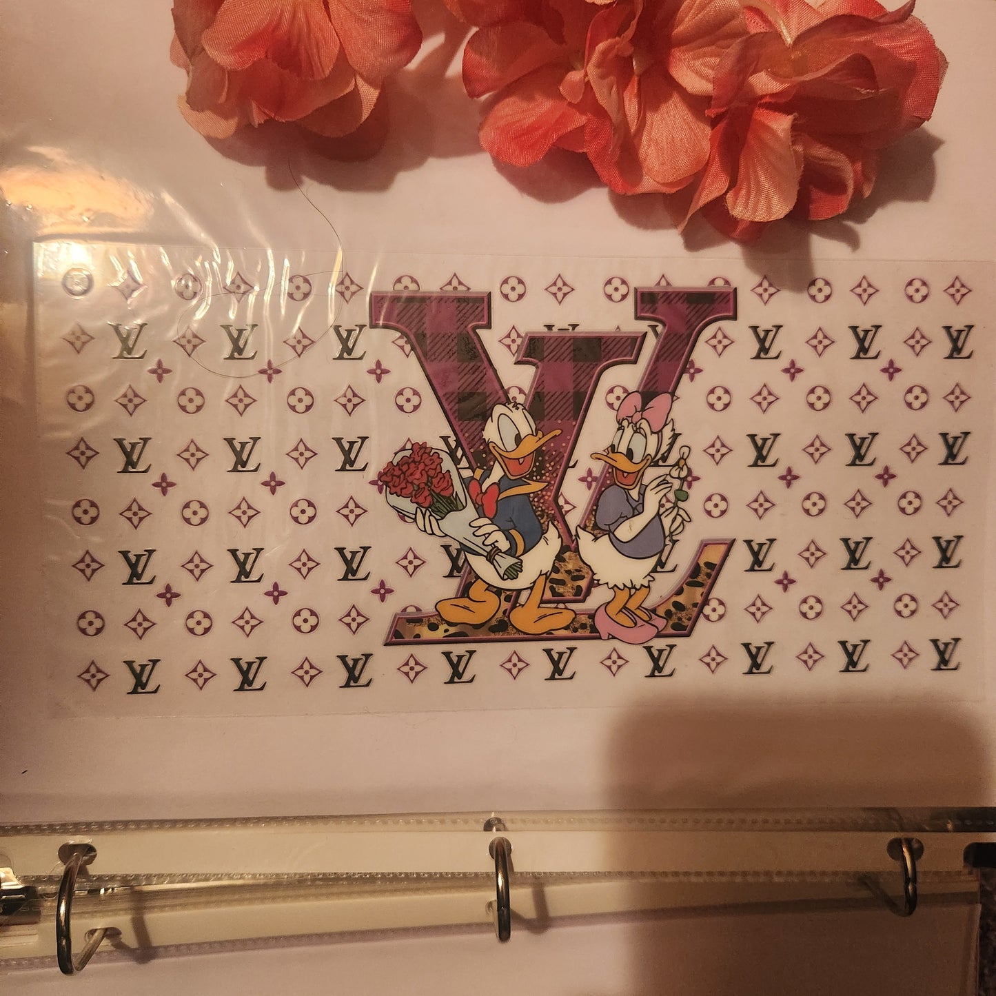 Donald and Daffy Duck Burgundy LV (66)