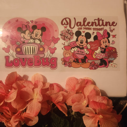 Mickey and Minnie Love Bug Valentine (101)